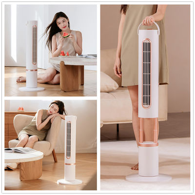 Ποιότητα  5V Cooling Tower Fan Polymer Battery Oscillating Wide Angle Fan Remote Control Εργοστάσιο